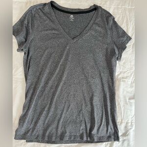Champion Women's Gray V-Neck Tee